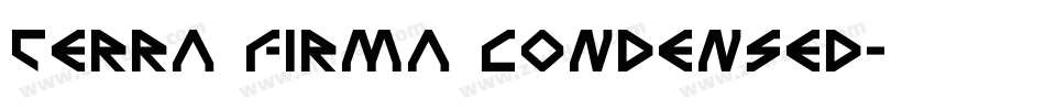 Terra Firma Condensed字体转换